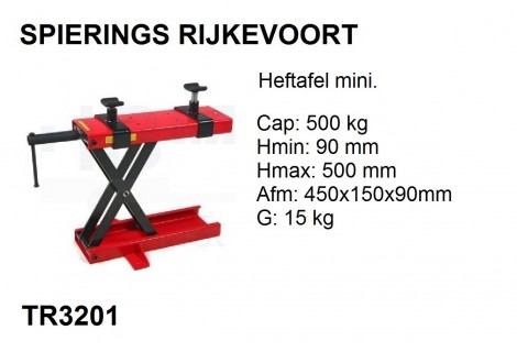 Heftafel 500Kg mini