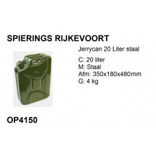 Jerrycan 20L staal Nieuw