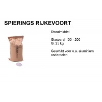 straalmiddel glasparel