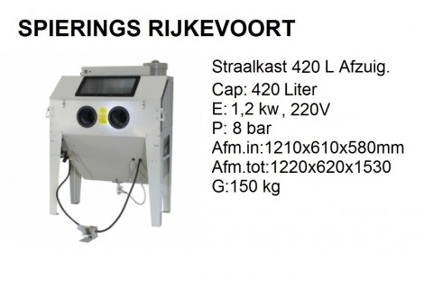 straalkast 420L model 3D