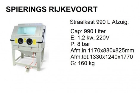 straalkast 990L 