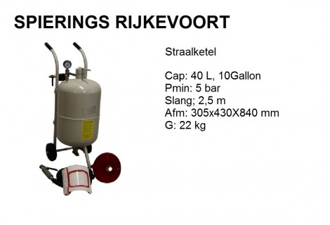 Straalketel 40L