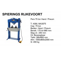 Pers 75ton Handb. en Pneum.