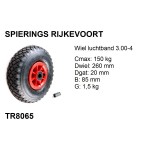 Wiel 260mm 150kg luchtband