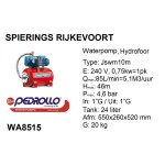 pomp water Hydrofoor 1pk Pedrollo 240v jswm 2c (10M)