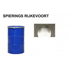 Vat 210L staal, deksel en klemband 