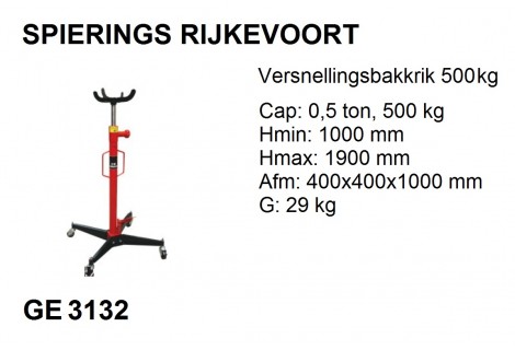 Versnellingsbakkrik 0,5ton