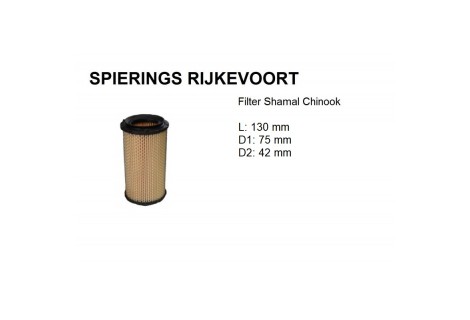 Filter  Chinook Shamal element L130mm
