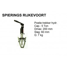 Poelietrekker hydr. 5ton  2 en 3 poot