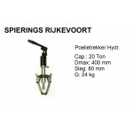 Poelietrekker hydr. 20ton  2 en 3 poot