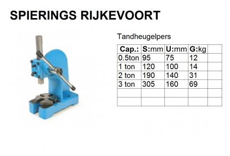 Tandheugelpers 1ton