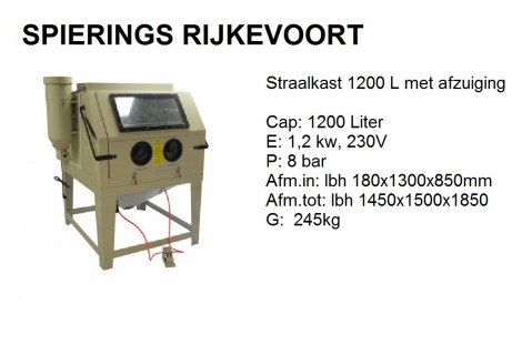 straalkast 1200L