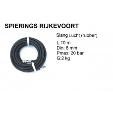 Slang lucht 10m 8mm rubber