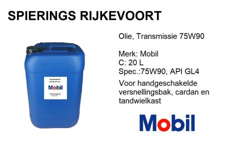 75W90  Transmissieolie 20L inc Verzendkosten