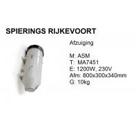 Afzuiging met filter 230V