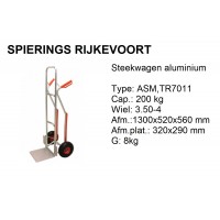 Steekwagen aluminium 200kg Anti-lek