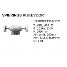 Polijstmachine 200mm 230v