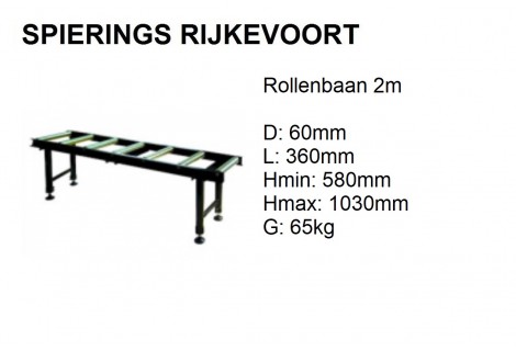 Rollenbaan 2m