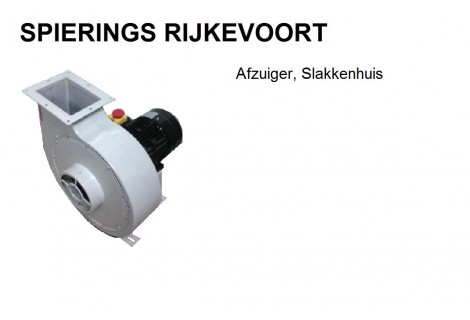 Afzuiger Blower Slakkenhuis 1,5kw 230V 2500m3/h