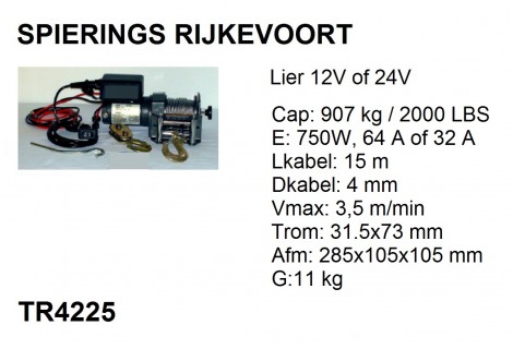 Lier 907kg 12V