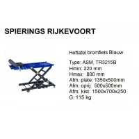 Heftafel Bromfiets, Scooter Blauw 