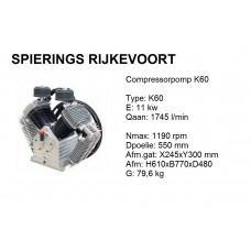 k60 Chinook Shamal 1745L/min compressorpomp