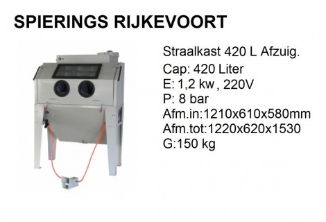 straalkast 420L model 1D