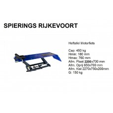 Heftafel 450kg motor Blauw