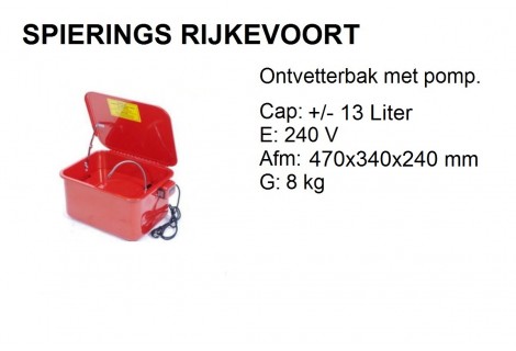 Ontvetterbak 13L tafelmodel