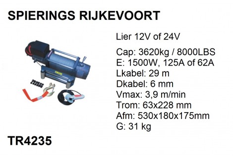 Lier 3620kg 12V