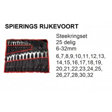 Steekringsleutelset 6-32 25 delig