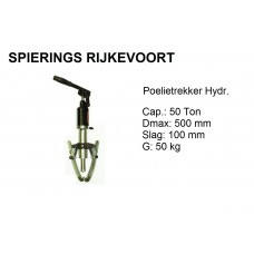 Poelietrekker hydr. 50ton  2 en 3 poot