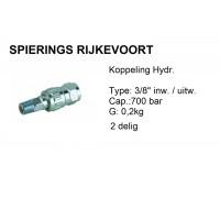 Koppeling hydr. 700bar