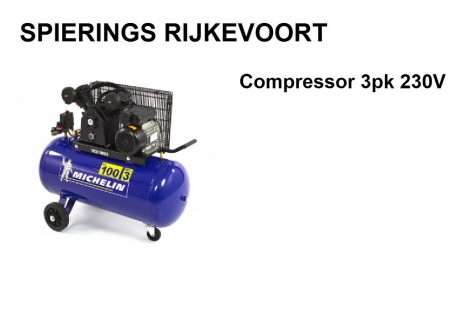 Compressor 3pk 250L/min 230V Michelin