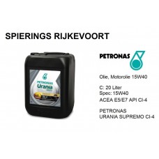 15W40 API CI-4 Motorolie Petronas Urania Supremo  20L