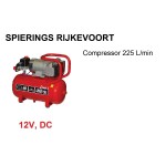 Compressor 12V 225 L/min Tank 15L