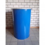 vat 200L staal, met deksel en klemband drum model 2