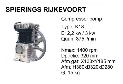 k18  pomp inc verzenden NL