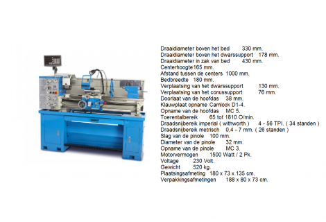 Draaibank 1000mm TDC