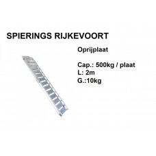 Oprijplaat 500kg 2m