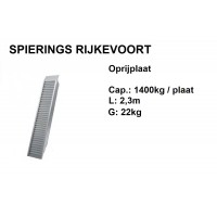 Oprijplaat 1400kg 2,3m