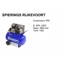 Compressor 3pk 250L/min 230V Michelin Alu