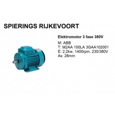 Elektromotor 2,2kw / 3pk 1400rpm 380v ABB