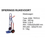 Steekwagen staal 300kg Anti-lek