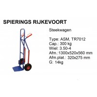 Steekwagen staal 300kg Anti-lek