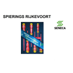 Schroevendraaierset 1000V 6 delig Seneca 