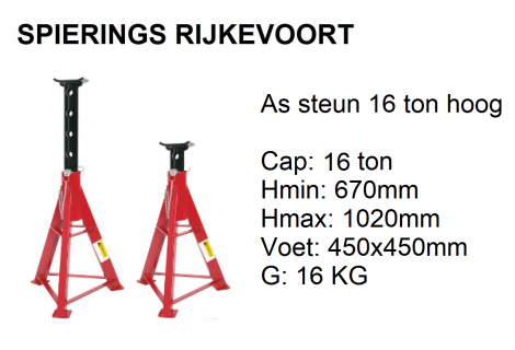 assteun 16ton per stuk 