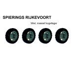 Wiel 400mm 1200kg rubber  Set van 4 inc verzendkosten