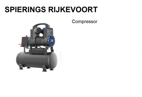 Compressor 1,2pk L/min 230v Olievrij